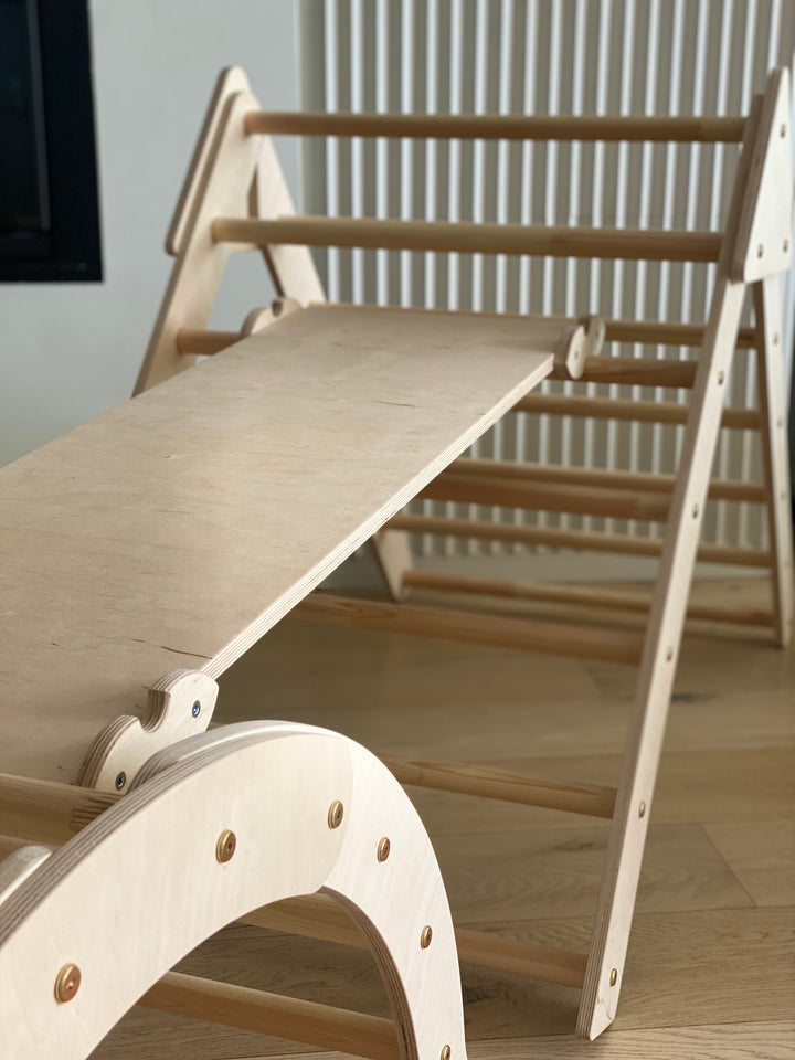 Montessori klatrestige-rutsjebane 3 i 1